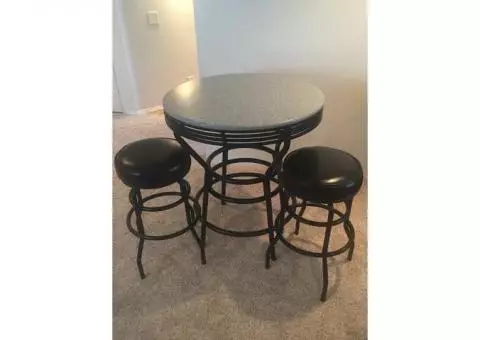 Bar Height Table and Stools